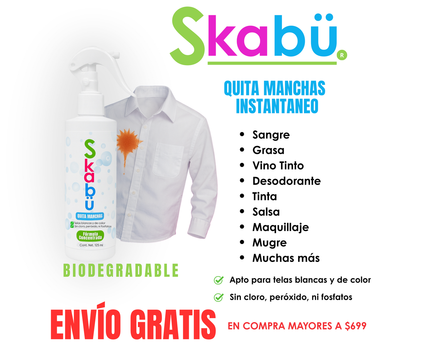 Skabü Quita Manchas 125ml
